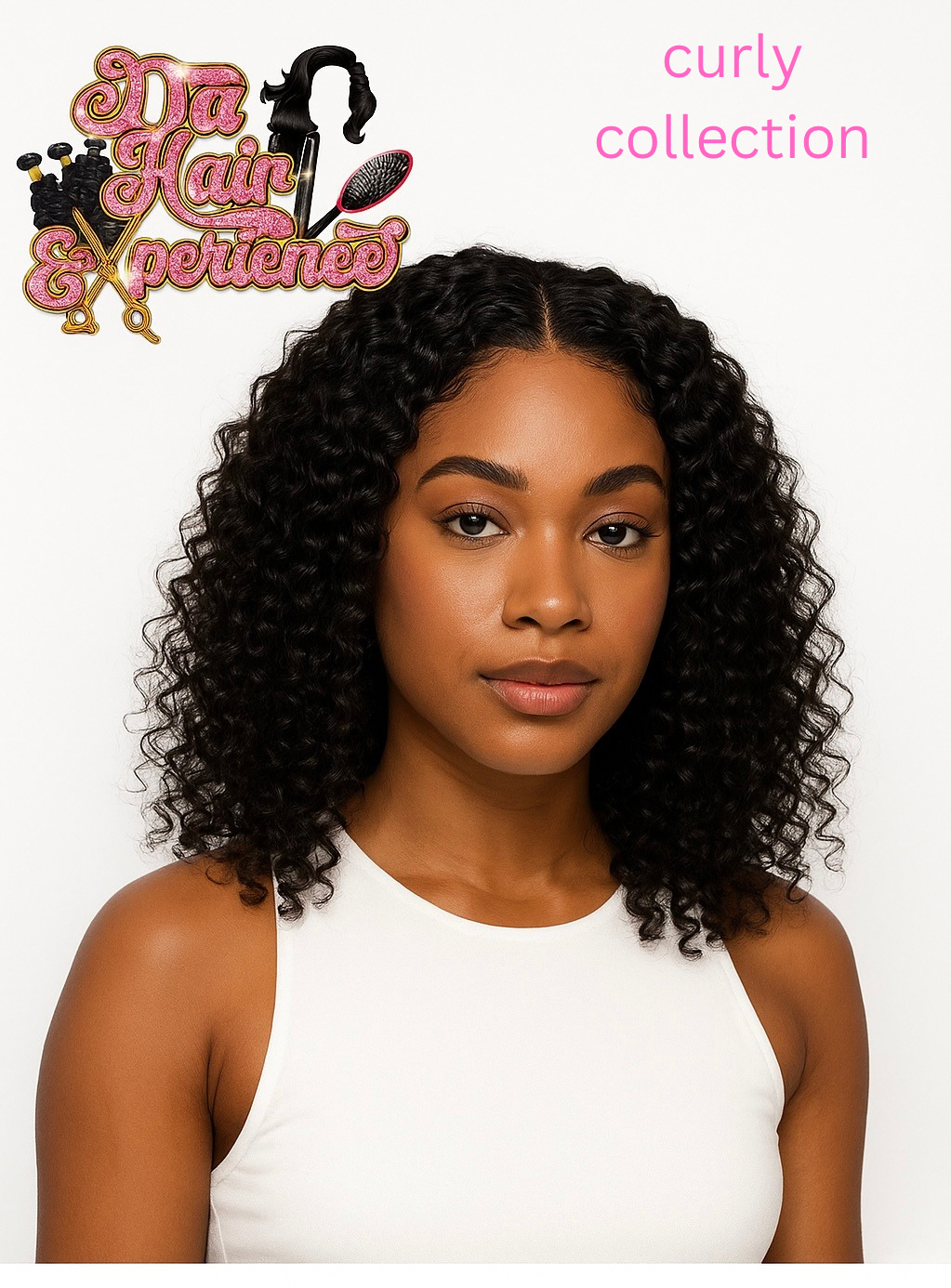 3 bundle deal deep wave/curly with HD Frontal (straight)