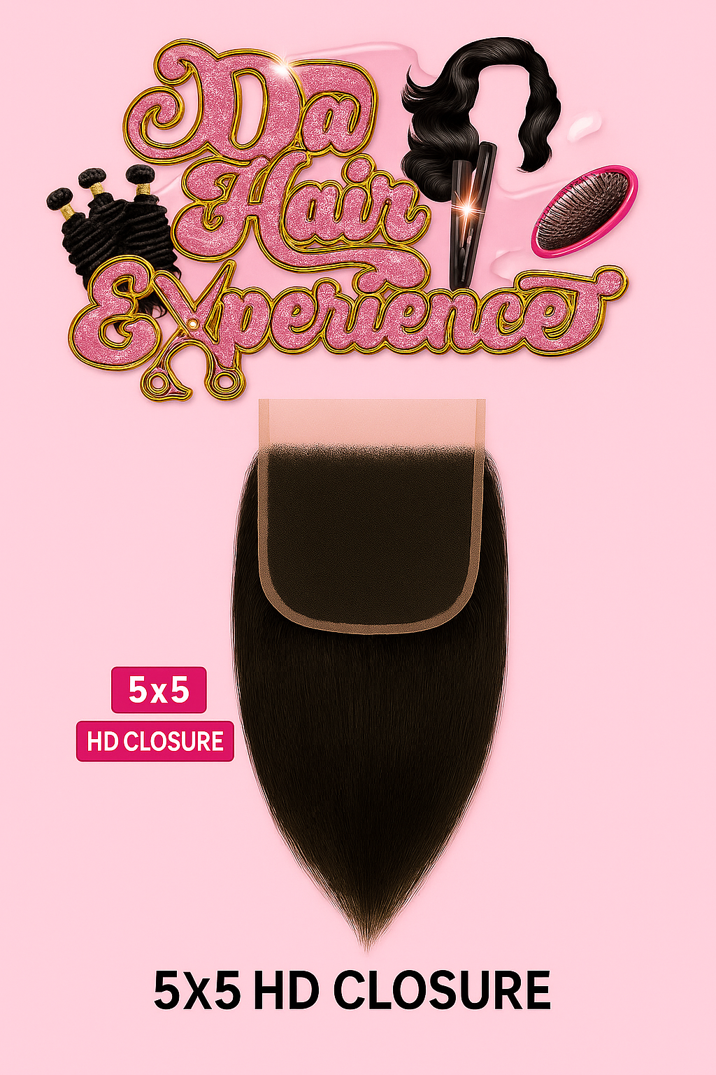 HD 5x5 closure (straight)